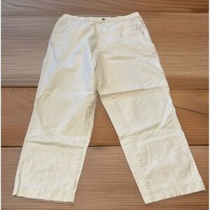 True Grit Pants Mens 30x29 Off White Chinos Straight 5 Pocket Made In USA 9J800L